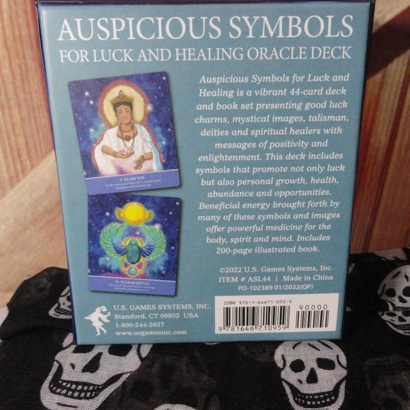 Auspicious Symbols Oracle Cards 44 cards w/Booklet~hard box, never used - Picture 2 of 3